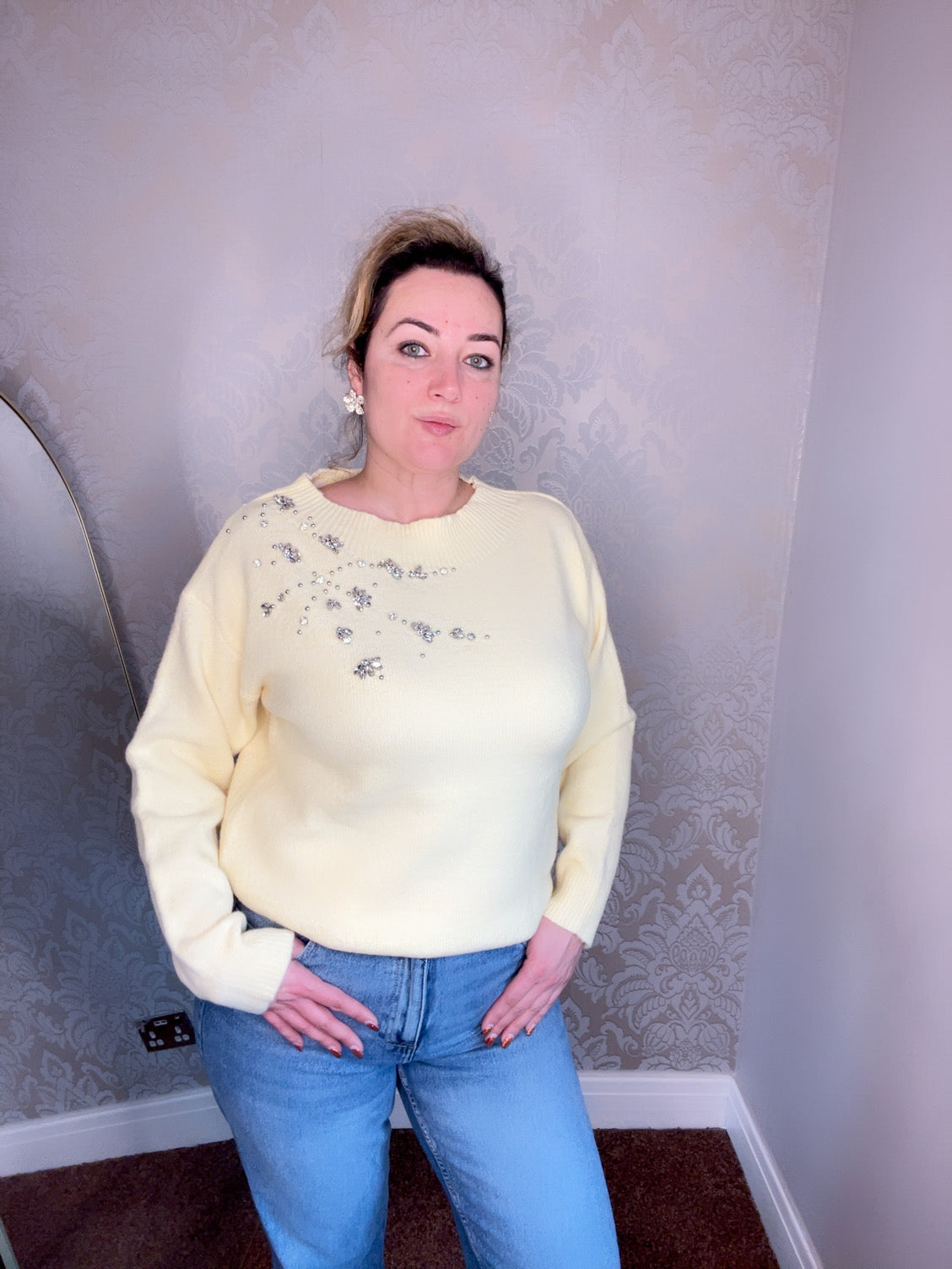 Embellished jumper